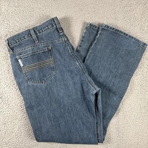 Cinch Jeans Mens 38x32 Blue Denim White Label Western Cowboy MB98034001 Work